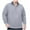 Gray, variant on TFEOQRY Men's Plus Size Cotton Shirts Casual Top Solid Color Long Sleeved Lapel Business T-Shirt Long Sleeved Lapel Top