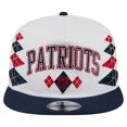 thumbnail image 2 of Men's New Era  White New England Patriots Argyle 19TWENTY Adjustable Hat, 2 of 5