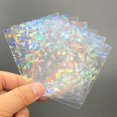 thumbnail image 2 of 50pcs láser intermitente mangas de la tarjeta protector de la tarjeta protector de ácido transparente interior mangas ídolo foto tarjeta mangas para fotocard ygo mtg tarjeta Gao Jiahui unisex, 2 of 2