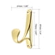 thumbnail image 2 of Soporte de Cortina Decorativa Montado en la Pared para Ventana Dorado 87mm X 23mm X 47mm 4pcs, 2 of 4