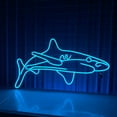 thumbnail image 2 of Glowneon Shark Neon Sign Custom Led Neon, Shark Sea Art Light Decor, 2 of 4