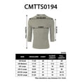 thumbnail image 6 of H2H Mens Casual 3/4 Sleeves Slim Fit Henley T-shirts, 6 of 6