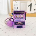 thumbnail image 6 of Mini Fruit Machine Keychain for Casino Lovers, Pocket-Sized Slot Machine Pendant for Bag, Fun Trinket for Party and Gift, Test Your Luck with This Cute Accessory, 6 of 6