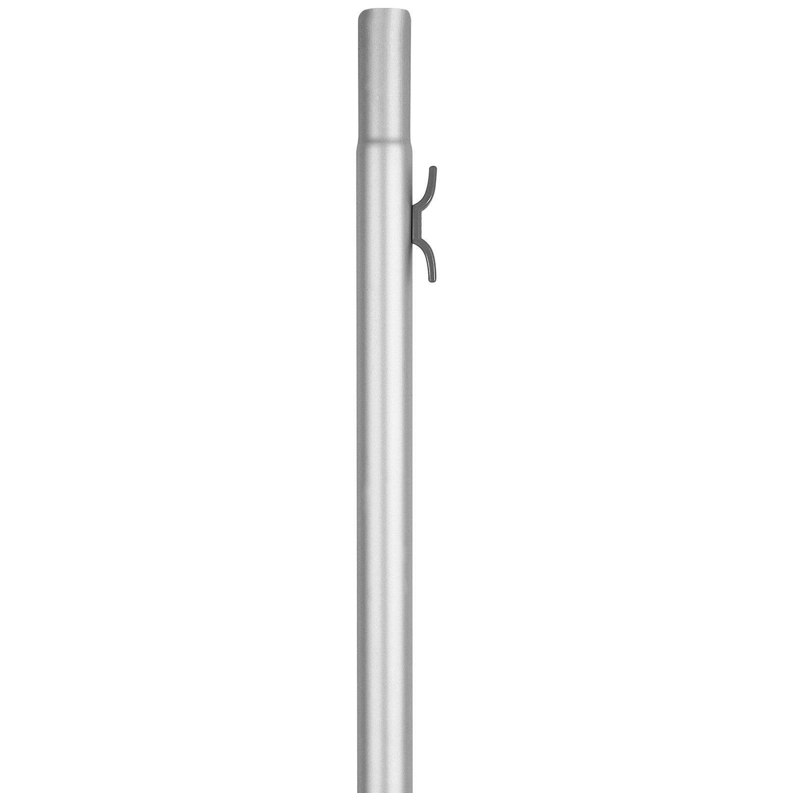 CAFORKP Detachable 25FT Aluminum Flag Pole Kit, Heavy Duty Silver American Flagpole
