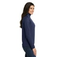 thumbnail image 3 of Port Authority Ladies Pinpoint Mesh 1/2 Zip -L (True Navy), 3 of 6