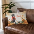 thumbnail image 3 of Happy Thanksgiving Labrador Retriever with Turkey Pumpkins Autumn Vibes Quilt Pillowcase Lab Dog Lover Gifts Throw Pillow Cover Bed Home Decor - 12018, 3 of 5