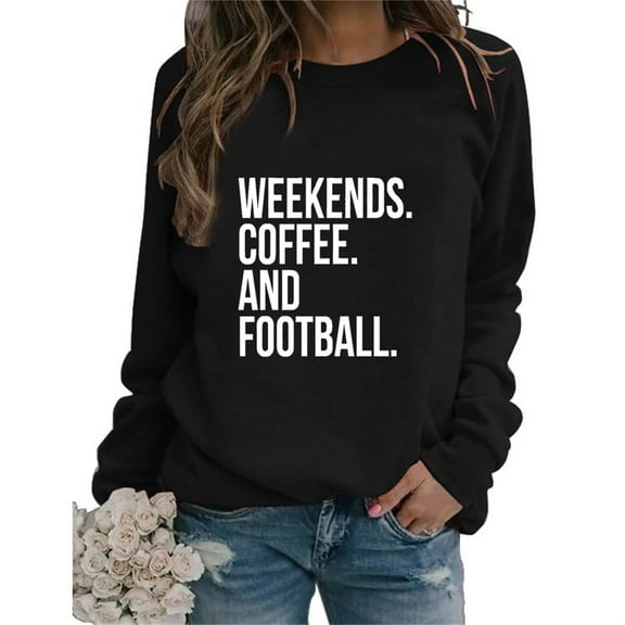 Babysbule Womens Hoodless Sweatshirt Fashion Women's Casual Long Sleeve Round Neck Ladies Sweatshirt Tops Blouse