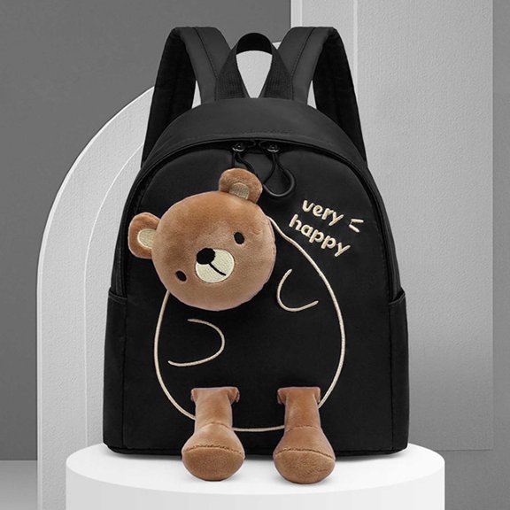 Girls Backpack Ergonomic Cute Kids Backpack Lightweight Durable School Daypack Black One Size