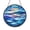 Acrylic 3.5 Inch, variant on Blue Cloud Window Decor – Stained Glass Style Hanging Art1601