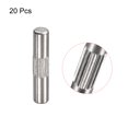 thumbnail image 3 of 4x20mm 304 Inoxidable Acero Espiga Pasadores, 20uds Centro Estriado Plano Chaflanado Extremo Espiga Pasador, Madera Litera Cama Estante Picas Soporte Estantes Fijar Elementos, 3 of 5