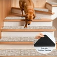 thumbnail image 2 of Beige Carpet Stair Treads Non Slip Backing 8" X 30" Stair Treads for Wooden Steps Indoor, Soft Washable Stairway Stair Runners Oriental Staircase Rugs for Kids Pets Elders, 2 of 5