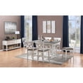 thumbnail image 4 of Treasure Trove Bar Harbor II Wood Cream Counter Height Dining Table, 4 of 6