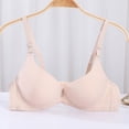 thumbnail image 2 of CFLVAEK Push Up Bras for Women Comfort Wireless Adjustable Straps Bra Full Coverage Seamless Bralettes Khaki M, 2 of 5