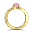 thumbnail image 4 of 2.50 Ct Round Shape Pink Sapphire Gemstone Sparkle Wedding Ring for Ladies Solid 14K Yellow Gold Size 3.5 by Diamond-Capitals, 4 of 8