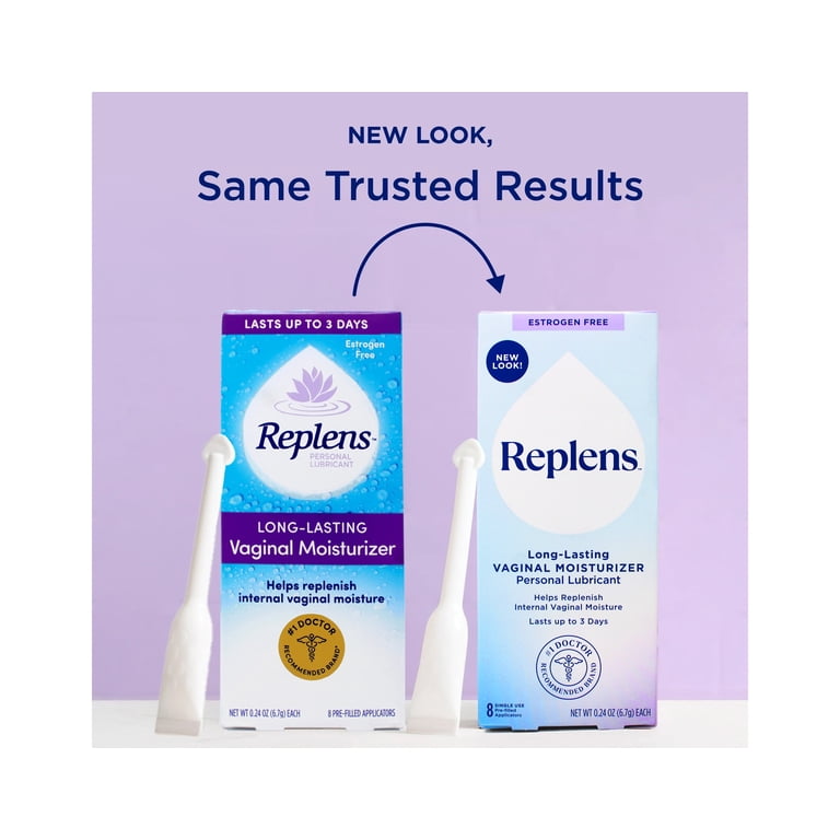 Replens Personal Lubricant, Long-Lasting Moisturizer, 8 Pre-Filled  Applicators, 0.24 oz - Walmart.com