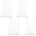 thumbnail image 4 of Shisuyan 4pcs Acrylic Clear Display Stand for Tabletop Posters Menus Tags High Transparency Lightweight Easy to Install and Remove for Weddings Restaurants and Offices, 4 of 9