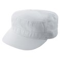 thumbnail image 1 of ENZYME WASHED TWILL ARMY CAP w/ MESH BACK - White, 1 of 1