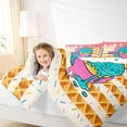 thumbnail image 3 of Erosebridal Hockey Ice Crem Drip Bedding Comforter Set, Waffle American Flag King Bedding Sets, Colorful Polka Dots Reversible, 7-Piece, 3 of 6