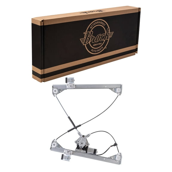 Brock Window Regulator w/ Motor for 2003-2009 H2 Front Left 10390764