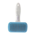 thumbnail image 2 of Automatic Pet Hair Removal Comb for Dogs - Stainless Steel Deshedding Tool, 7.09x4.33x2.36 inch, Reduces Wool Balls and Allergies, Ideal for Long Hair Animal Grooming(Blue), 2 of 3