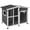 Gray, variant on Resenkos Dog House, Pet House,Dog Cave,Cabin-Style Wooden Dog House for Large Dogs with Openable Roof & Giant Window, Yellow