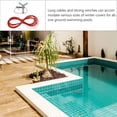 thumbnail image 3 of Shisuyan Pool Wire Winch Steel Wire Butterfly Handle 1 Set 8X2CM 130 Feet, 3 of 8