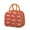 Orange-3, variant on Waterproof Lunch Tote with Emperor Penguin Pattern - Stylish Insulated Lunch Bag for Women, Lightweight & Sturdy Thermal Food Carrier, Outer Storage for Office, Travel (Cute Snowflake Decorate)