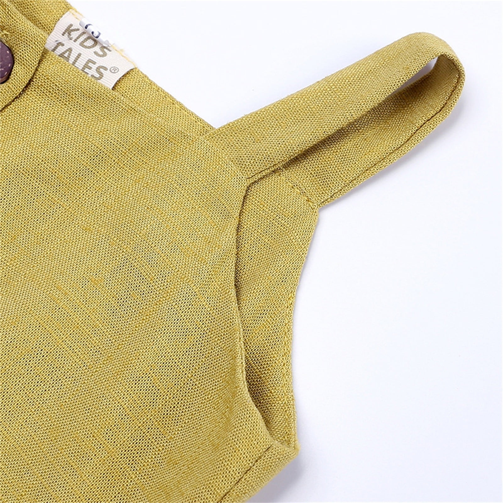 Cotton And Linen Baby Girls Summer Top Four Corner Ruffled Shorts Girls Two Baby Clothes
