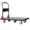 Black/25.5"x43.5", variant on 25.5"x43.5" Platform Truck, Foldable Handcart with 5" TPR 360-Degree Silent Wheels, 1500lbs Heavy-Duty Push Dolly Cart, 5 Steel Load-Bearing Beams for Warehouse Garage Home Use