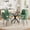 Green, variant on Katboc Modern Dining Table Set, 31.5in Round Table & 4 Velvet Chairs, Industrial Metal Legs Compact for Small Spaces,LivingRoom, Black