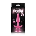 thumbnail image 1 of Firefly Prince Glow in the Dark Silicone Anal Plug, Medium, Pink, 1 of 3