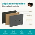 thumbnail image 2 of JIOABL 9 Drawer Chest Organizer with Fabric Bins, Dresser for Bedroom, Tall Steel Frame, Grey, 2 of 7