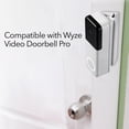 thumbnail image 4 of Wasserstein Horizontal Wedge Mount - Compatible with Wyze Video Doorbell Pro - For Better Viewing with Your Wyze Doorbell Pro (1 Pack, White), 4 of 6