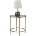 thumbnail image 3 of Convenience Concepts Table d'Extrémité Ronde en Faux Marbre 21" Gold Coast en Métal Doré, 3 of 5