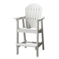 thumbnail image 3 of Musser Outdoor Adirondack Chair Wooden Patio Chair Lounge Chair White, 3 of 8