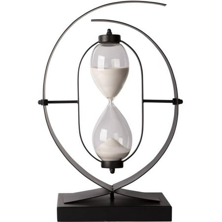 

Home Essentials & Beyond 32812 16 in. Black Metal with White Sand Timer