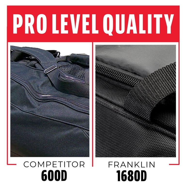 Sac Rugby Sac Softball Franklin Sports USA - Compartiments Battes Et Casque - Rangement Sécurisé - Noir/blanc équipement Sport Fastpitch