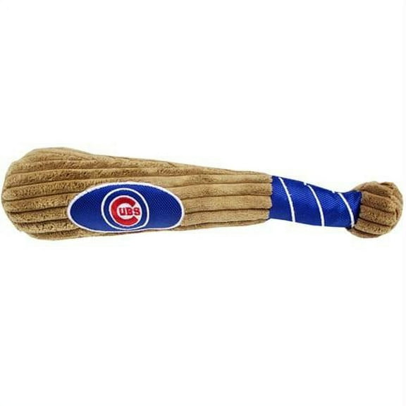 mlb chicago cubs bat toy for dogs & cats. 29 mlb teams available. - plush pet toy with inner squeaker. officially licensed baseball bat.