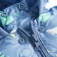thumbnail image 5 of Toddler Baby Girl Boy Hooded Cartoon Snowsuit Light Puffer Jacket Winter Coat 1-6T, 5 of 7