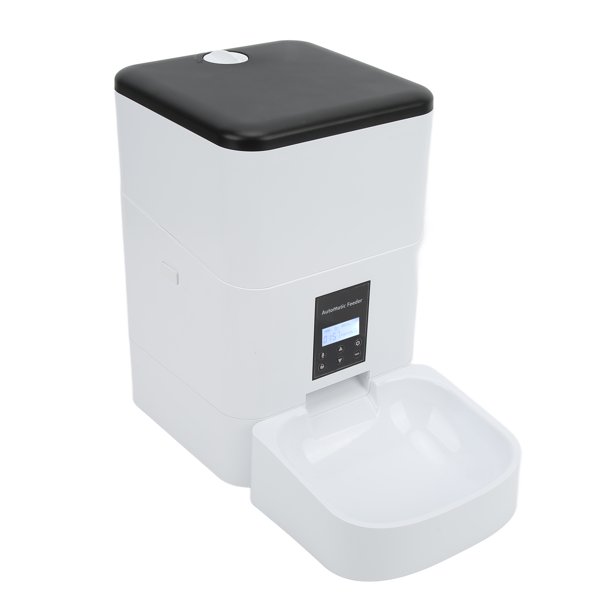 Dispensador Automático De Alimentos Para Mascotas, Comedero Automático Para Gatos, Cuenco Desmontable, Bloqueo Múltiple, Protección Fresca, Fuente De Alimentación Dual De 4 L Cergrey Automatic Pet Food Dispenser