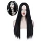 thumbnail image 1 of Dww-black Morticia Addams Peluca Peluca Negra para Disfraz De Morticia Peluca De Pelo Liso para Mujer Cabello Suave Natural Lindo con Gorros De Peluca Pelucas Sintéticas De Colores para D, 1 of 5