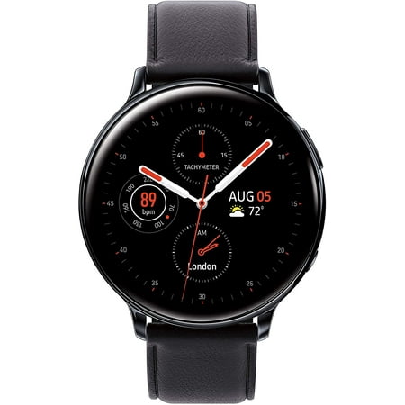 Restored Samsung Galaxy Watch Active 2 (44mm, GPS, Bluetooth, Unlocked LTE, Aqua Black) (Refurbished)