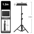 thumbnail image 1 of 2X Projector Tray Stand Lift Telescopic Rod Live Broadcast Tripod Camera Projector Holder, 1 of 7
