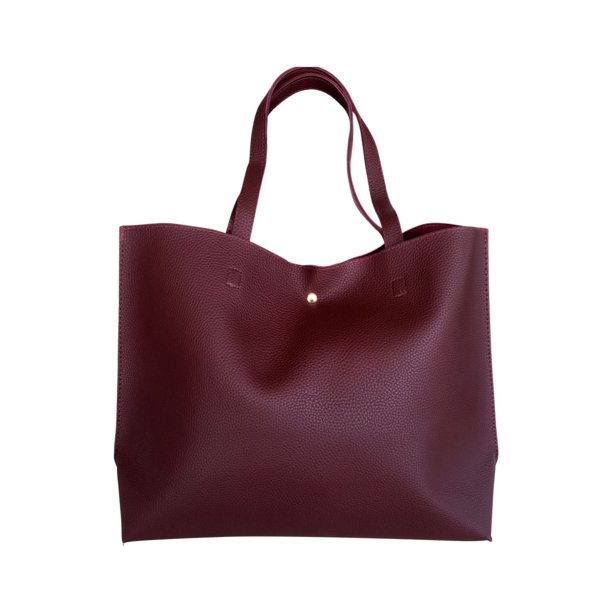 Bolsas Grande Dama Bolso Tote Bag Moda Mujer - Onda Shop Onda Shop Bolsa Mujer Dama Totebag Vino