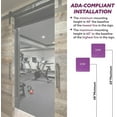 thumbnail image 4 of ADA CENTRAL SIGNS - 6" X6" Gym Sign - ADA Compliant Tactile Graphics Grade 2 Braille Text Acrylic Wall Sign - Physical Fitness, Workout, Recreation, Weightlifting, Health Club and Exercise Room Sign, 4 of 7