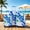 Blue Luggage, variant on 28" 3 Piece Luggage Set,20/24/28 Inch PC Hardshell Suitcases with Printed Pattern,Lightweight Carry On with TSA Lock,360° Spinner Wheels,Checked Family Travel Luggage sets,Pink