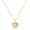 C-gold heart, variant on Red Heart Necklace for Women Dainty Cubic Zirconia Love Heart Gold Pendant Necklace Daily Heart Jewelry