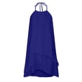 thumbnail image 4 of SMihono Robes Bohémiennes d'Été pour Femmes Grande Taille Mode Aguichant Sans Manches Col Rond Ample Robe Irrégulière, 4 of 4