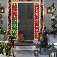 thumbnail image 6 of Merry Christmas Door Banner with String Lights, Porch Signs Welcome Banner, Hanging Decor Yard Sign for Front Door Wall Cover Party Supplies Outdoor Indoor,71X12In(A), 6 of 6