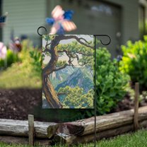 Yayeee Garden Flag 12" x 18" Double Sided Outdoor Yard Lawn Holiday Decorations, Pine Tree